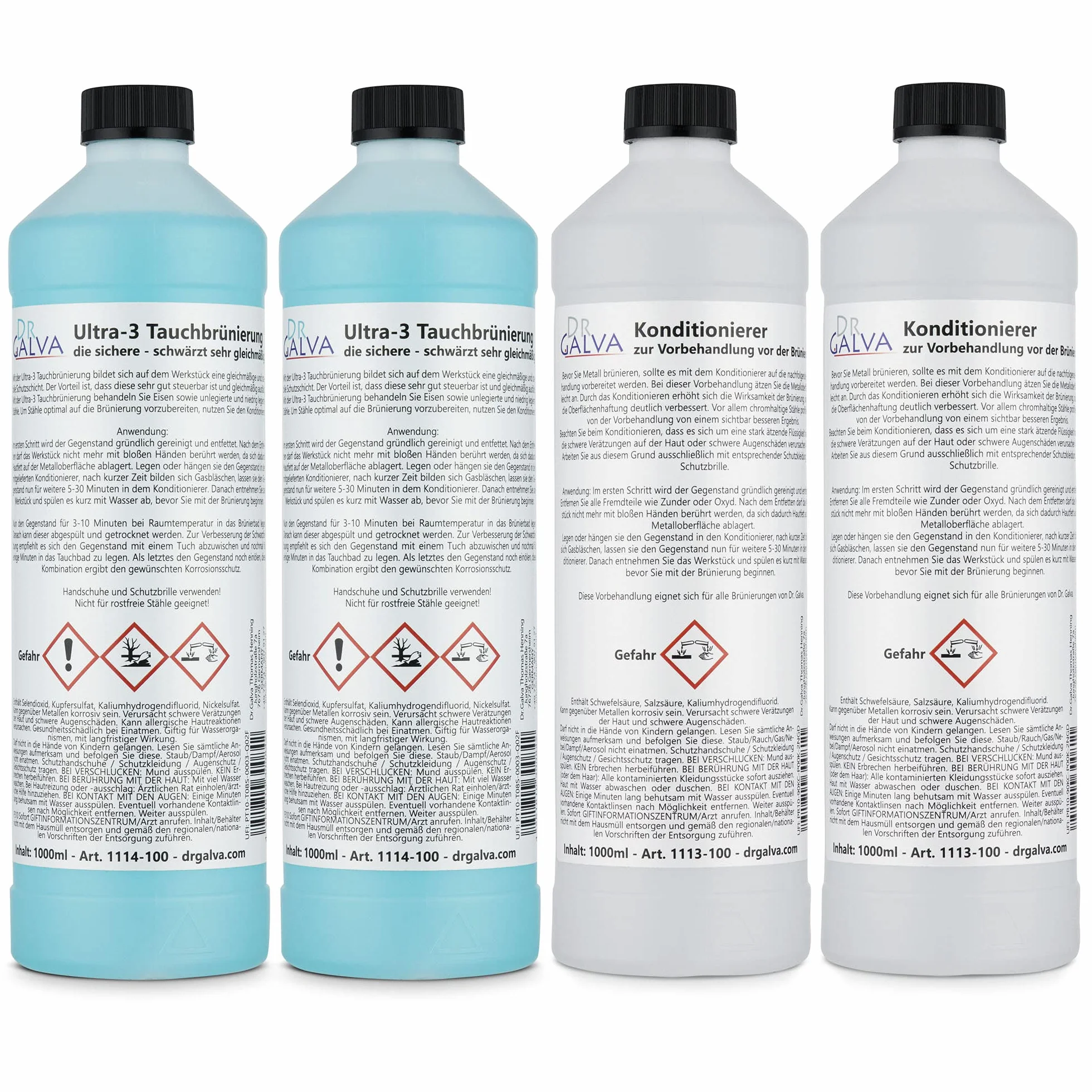 Ultra-3 Brunitura a immersione 2x 2000ml - set per brunitura a freddo