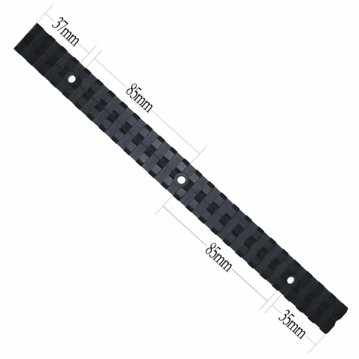 Slitta Picatinny in Alluminio 257 mm Guida di Montaggio Adattatore Weaver Base Airsoft 25 Slot
