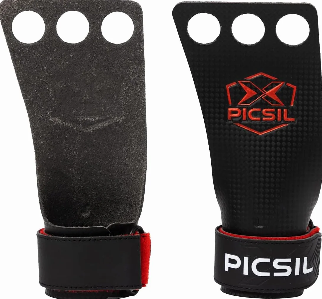 PICSIL Paracalli RX Carbon Fiber Grips Professionali 3 Fori per Cross Training Ginnastica Calisthenics