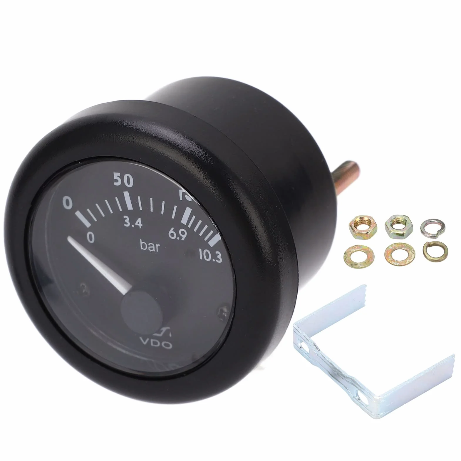 Manometro Olio Motore 2in 8‑32V Manometro Olio Motore Manometro Olio Motore Misuratore di Rilevamento Pressione Carburante per Hardware Automobile (24V)