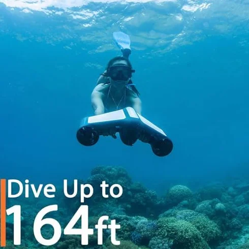 Monopattino subacqueo S1 con 2 velocità e supporto action camera per sport acquatici