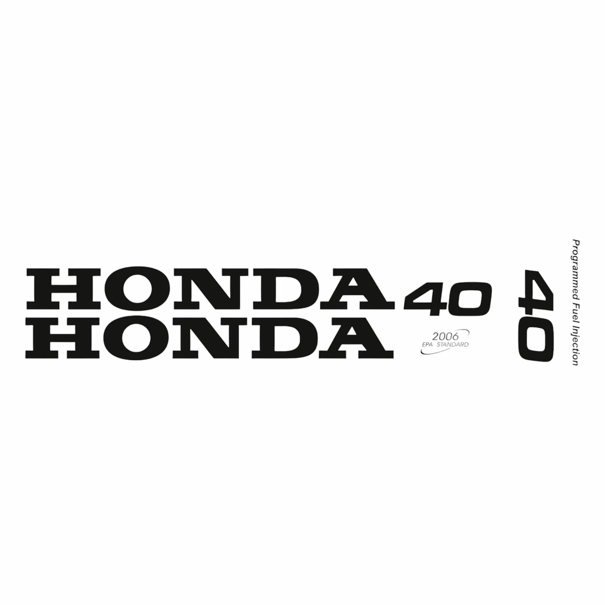 Ricambio adesivi compatibile per HONDA 40CV PROGRAMMED FUEL INJECTION 2006 EPA STANDARD