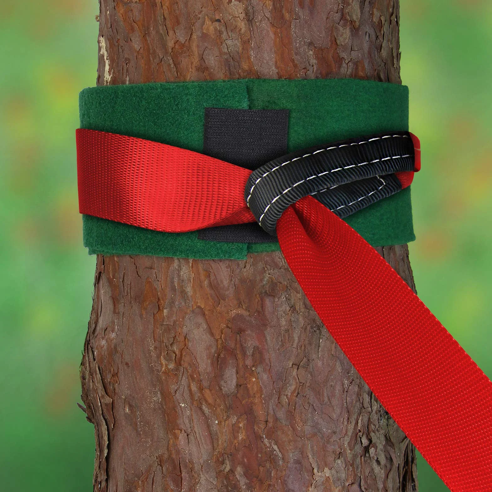 ALPIDEX Slackline 15 m 2t z ochroną drzewa i napinacza, czerwony