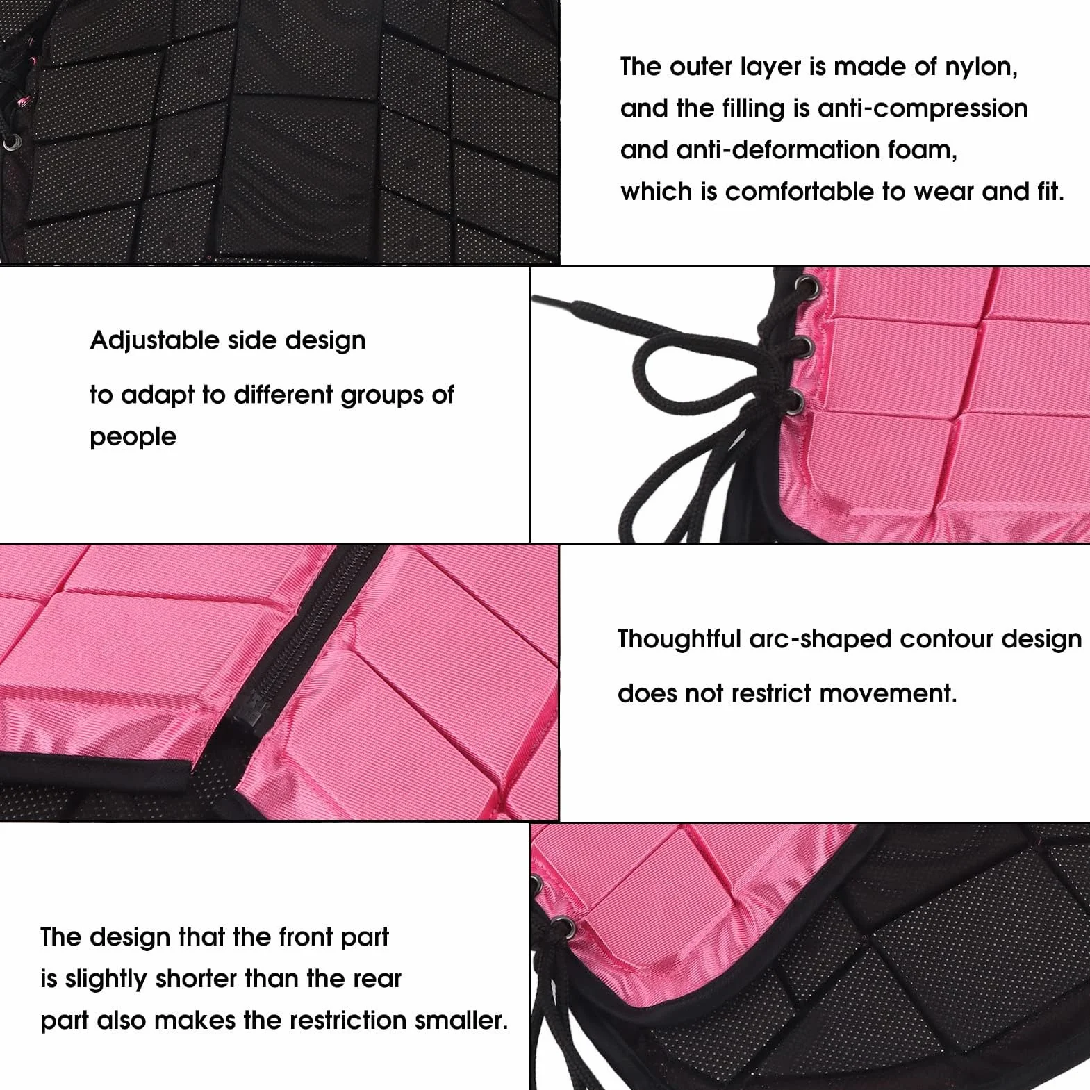 Gilet Equestre per Bambini, Gilet Equestre Professionale Unisex Imbottito in Eva di Sicurezza per Equitazione Protezione per Il Corpo per Ragazze e Ragazzi