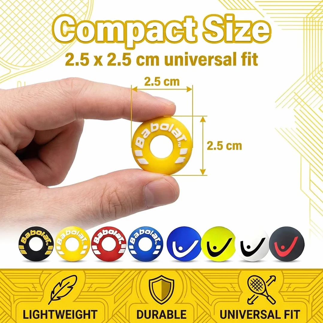 Ammortizzatori da Tennis in Silicone Antivibrazione 8 Pezzi per Racchetta Tennis Squash Badminton