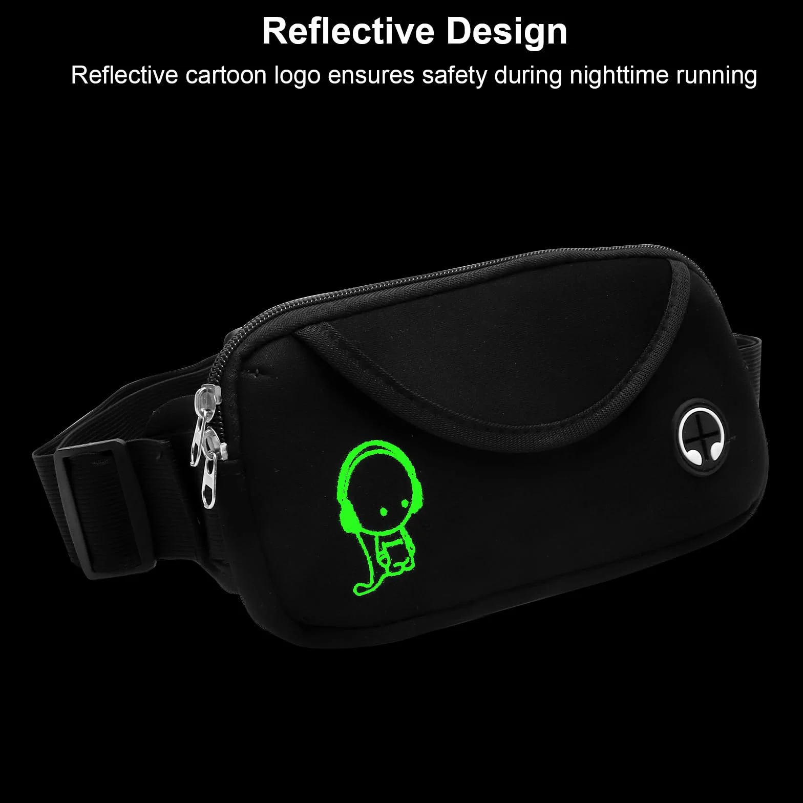 Marsupio Running Impermeabile Uomo Donna per Escursioni Fitness
