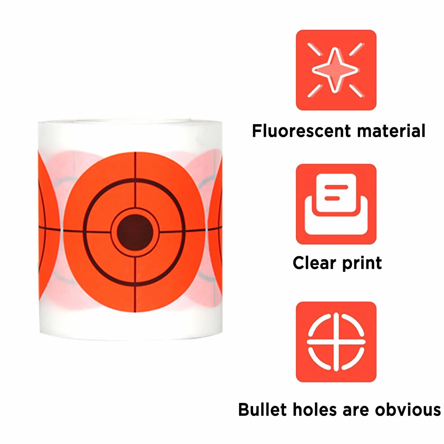 ATFLBOX 500 Pezzi Stick on Targets 4 cm Target Paster Paper Stickers