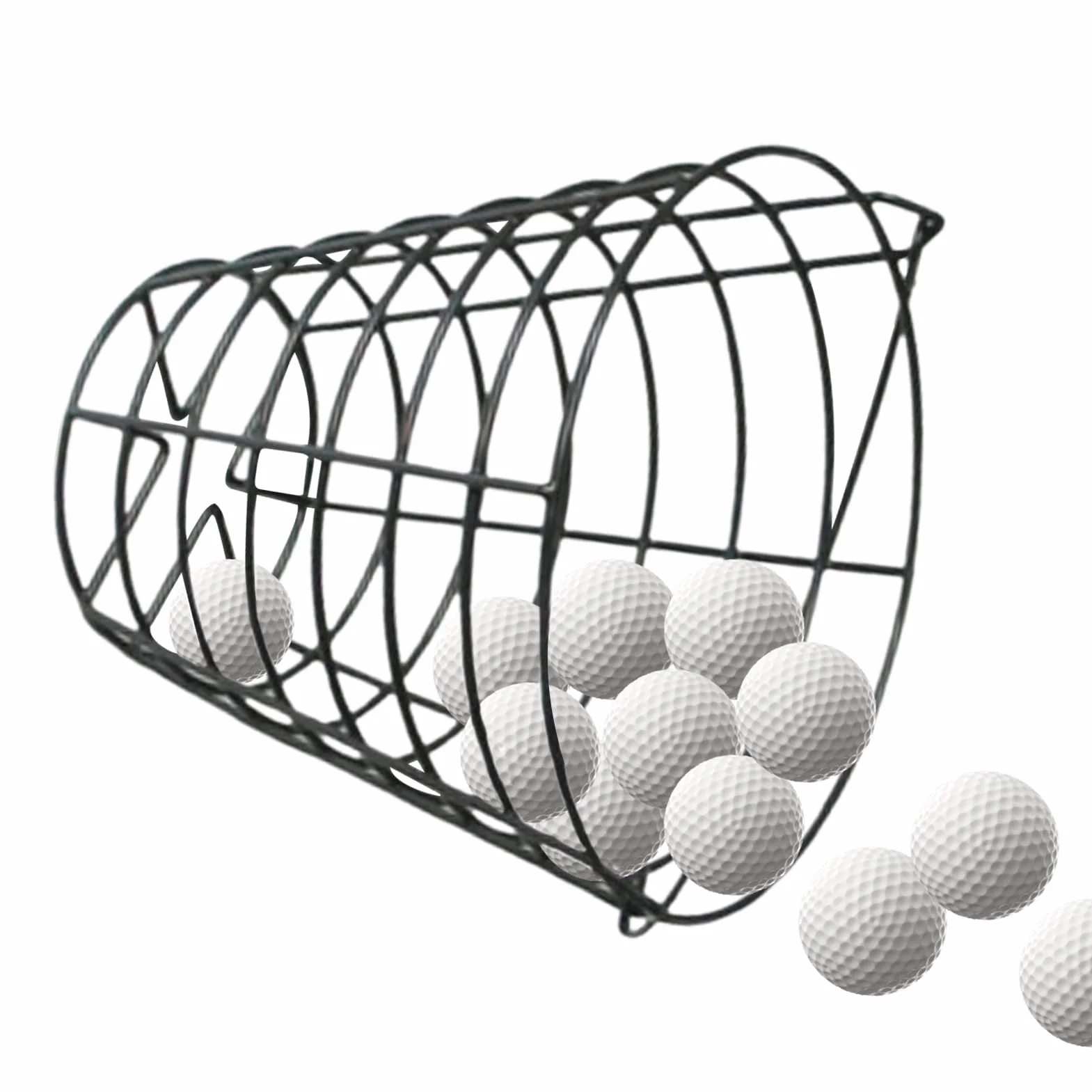 Basket A Palline Da Golf - Contenitore Per Fili Da Golf, Secchio Di Stoccaggio Detiene 100 Palle, Organizzatore Pesante