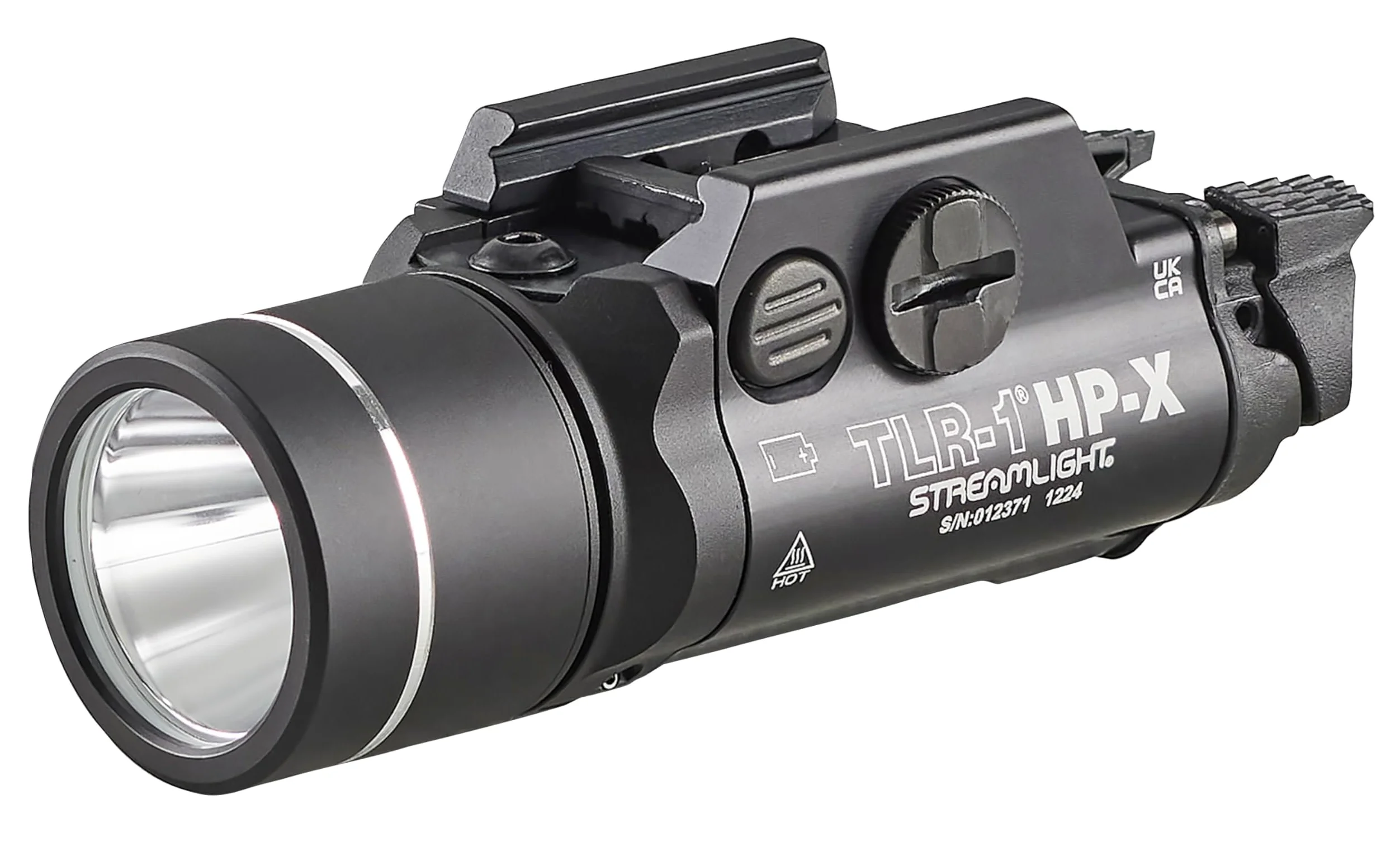 Streamlight 69167 TLR-1 HP-X 1000 lumen High Candela montato su rotaia, include chiavi di localizzazione e batterie al litio, nero