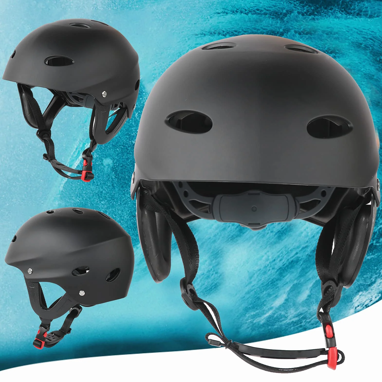Casco sport acquatici adulti ABS Eva regolabile 11 prese d'aria ultraleggero