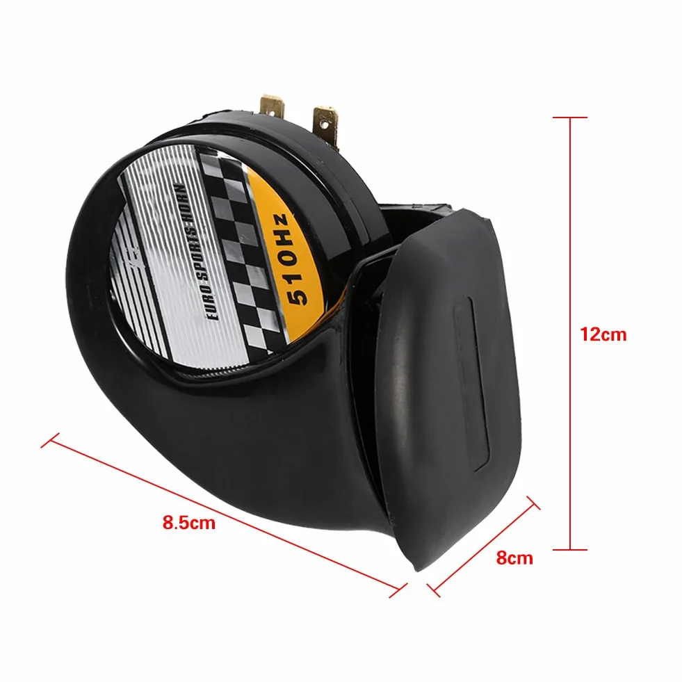 Snail Siren Horn Speaker Impermeabile 12V 510 Hz Universale per Moto