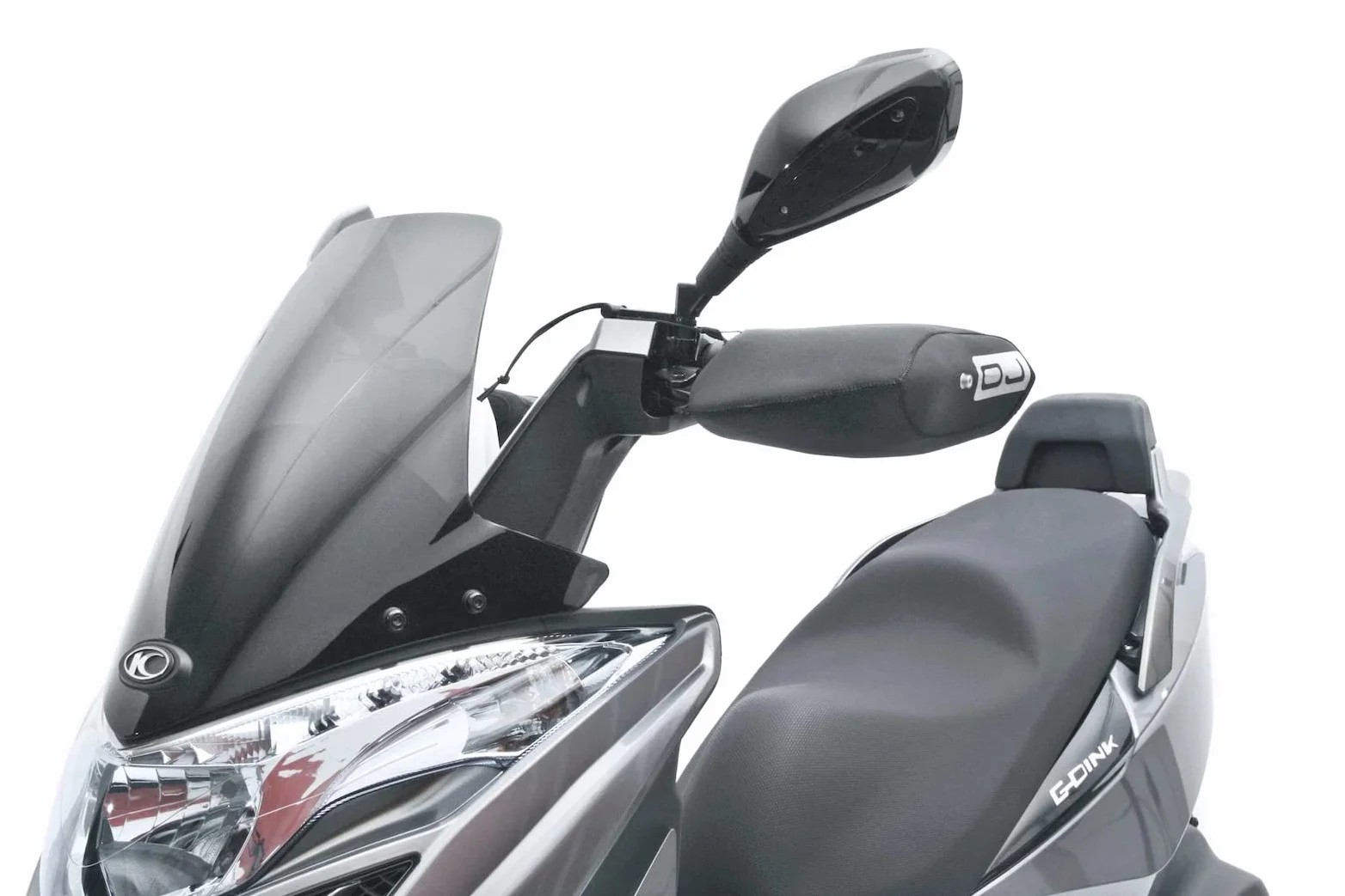 OJ Mini Pro Hand C010 - Coprimanopole Universale in Tessuto Tecnico, per Moto e Scooter, Nero, Taglia Unica, Set di 2