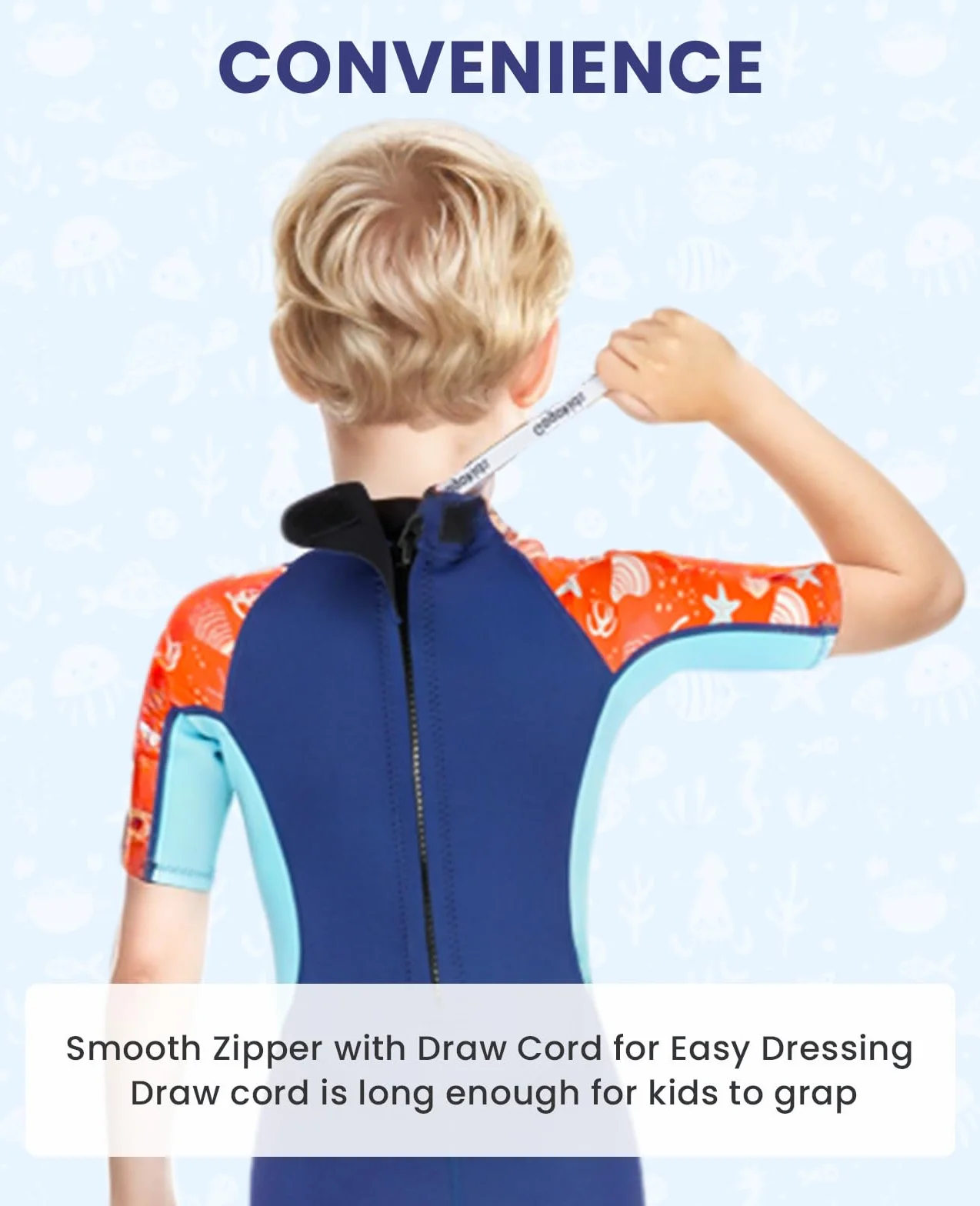 Gogokids Tuta in Neoprene da 2,5 mm per Bambini e Ragazze - Corta Un Pezzo per Sport Acquatici, Surf, Nuoto, Immersioni, Snorkeling