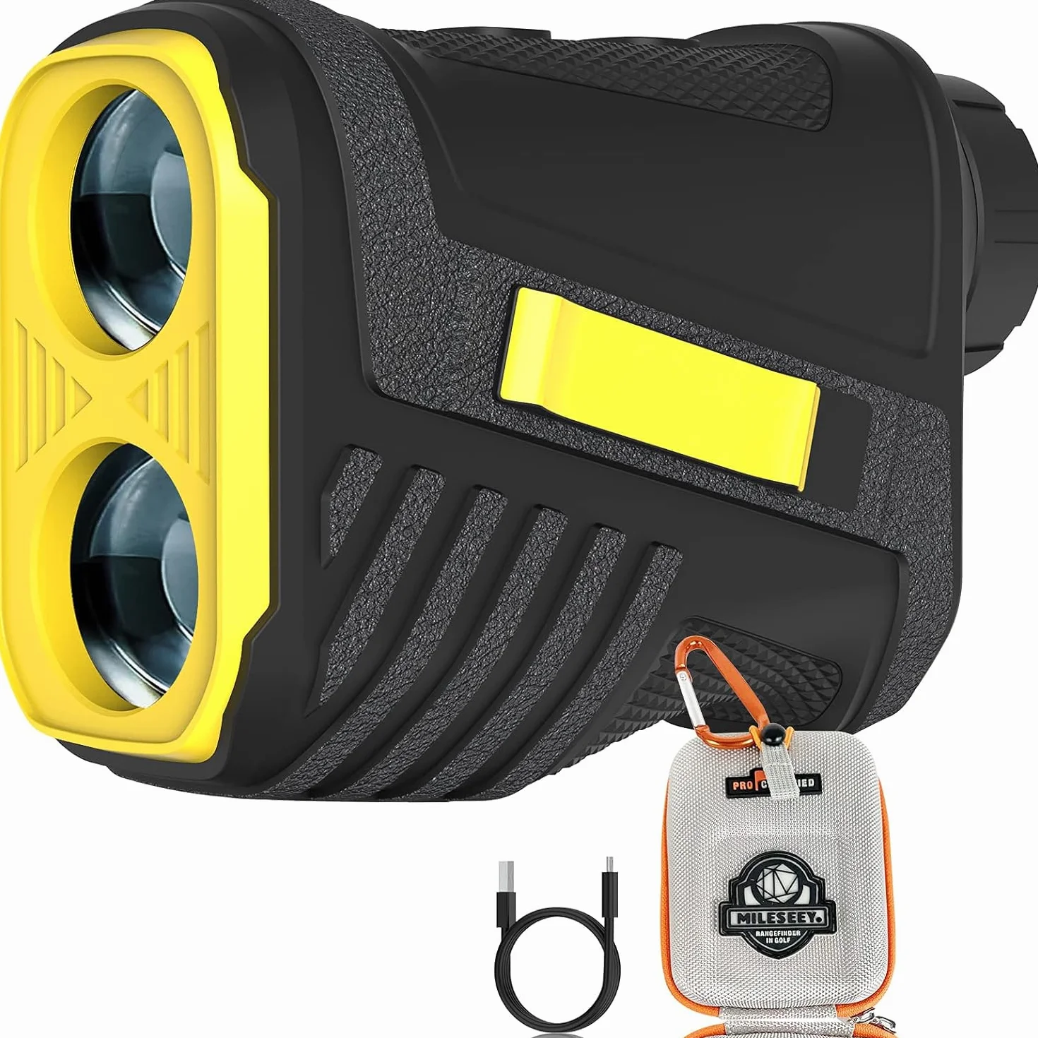 Telemetro Golf PF280 - 656 Yarde con Bloccaggio Preciso dell'Asta Della Bandiera, Ingrandimento 6X, Scansione e Misurazione Della Distanza/Velocità per Caccia