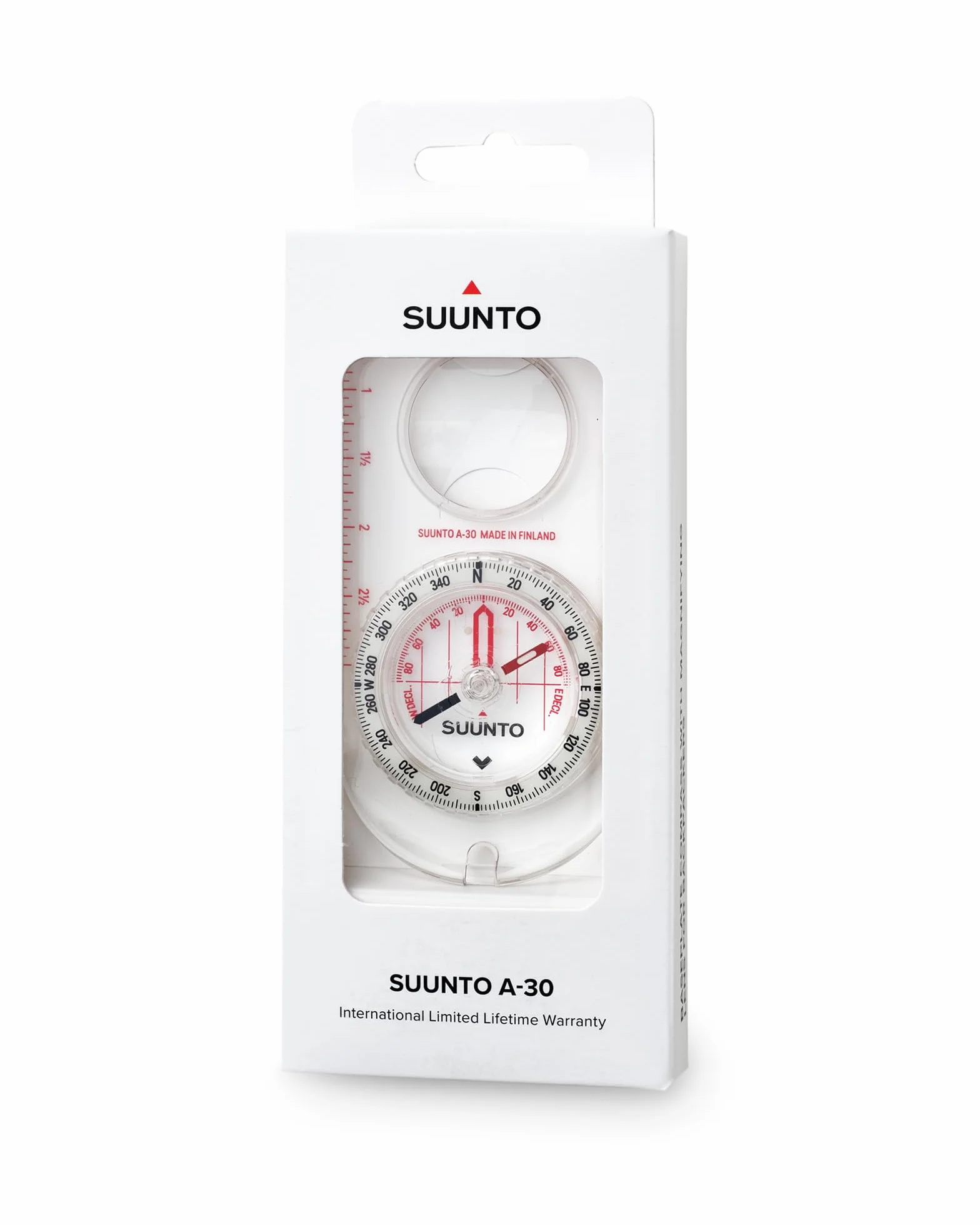 SUUNTO A-30 Bussola Navigazione Professionale Impermeabile con Indicazioni Luminescenti e Correzione Declinazione Regolabile