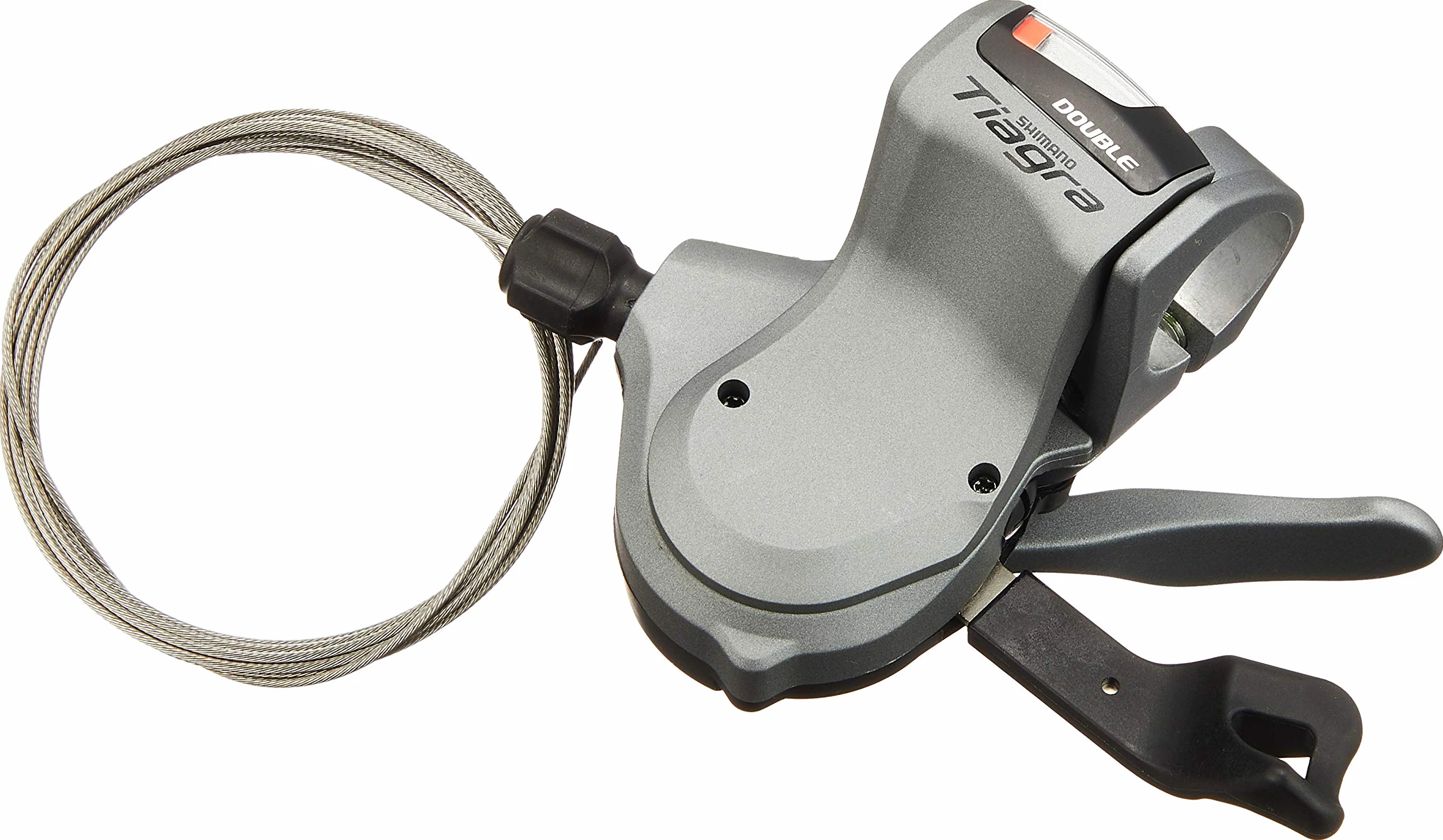 Shimano Schalthebel Sl-4600 Tiagra Flatbar Links 2-fach Inkl. Züge + Hülle Silber