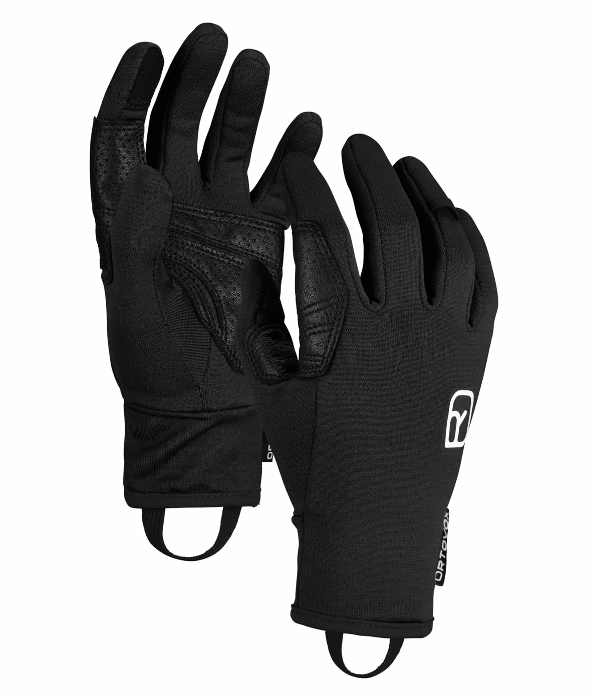 ORTOVOX FLEECE LIGHT GLOVE M, 56369, Black Raven, S
