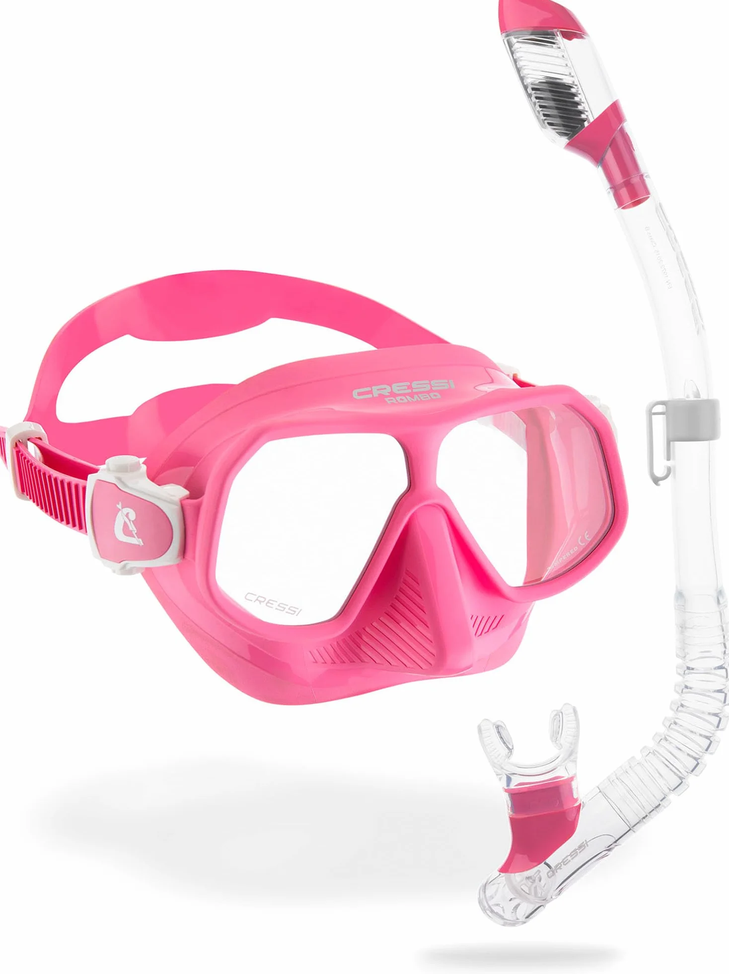 CRESSI Kids Snorkeling Kit Maschera e Boccaglio per bambini 7-15 anni Rombo Mini Dry