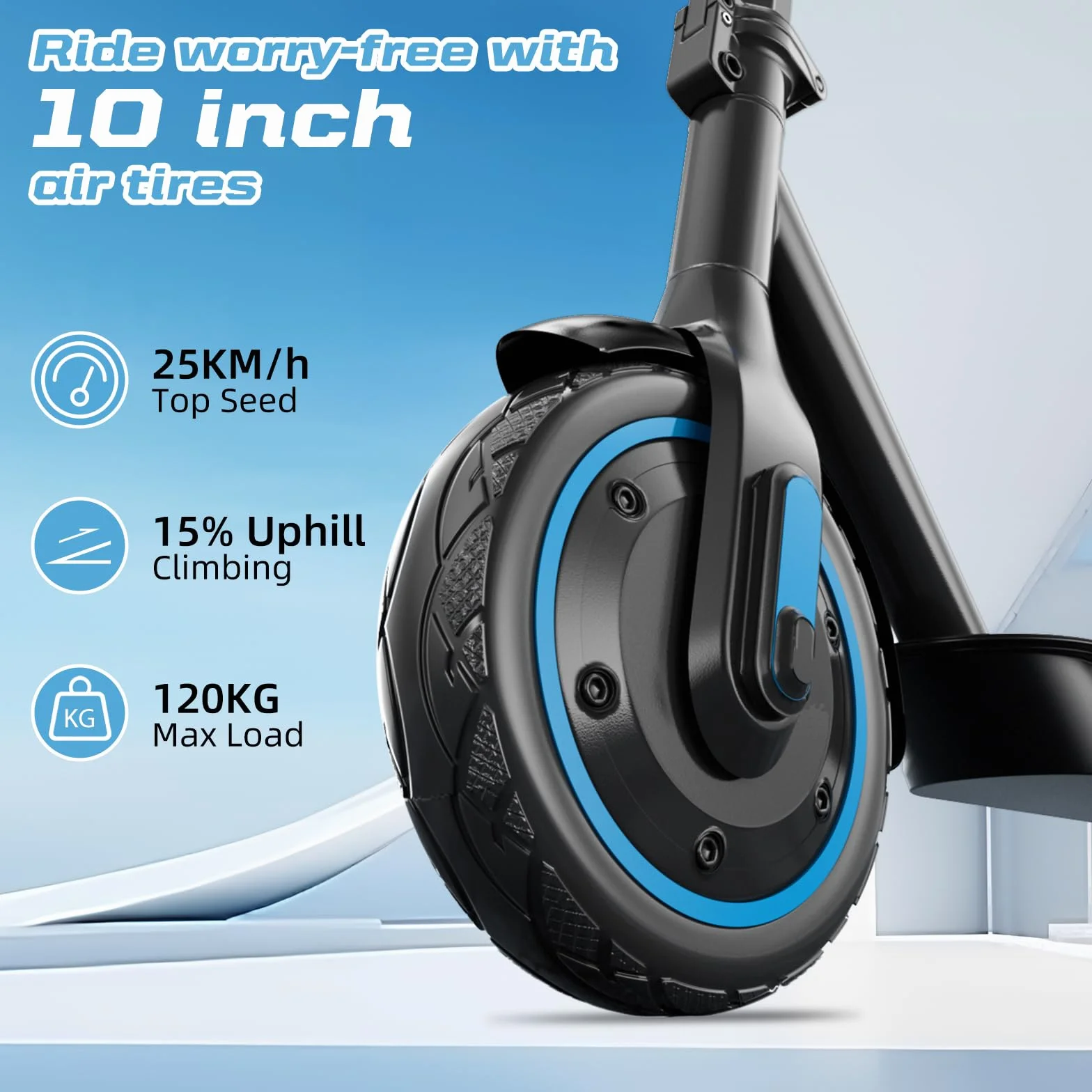 Monopattino Elettrico per Adulti 350/500W 8.5/10" Pneumatici 25km/h 45km