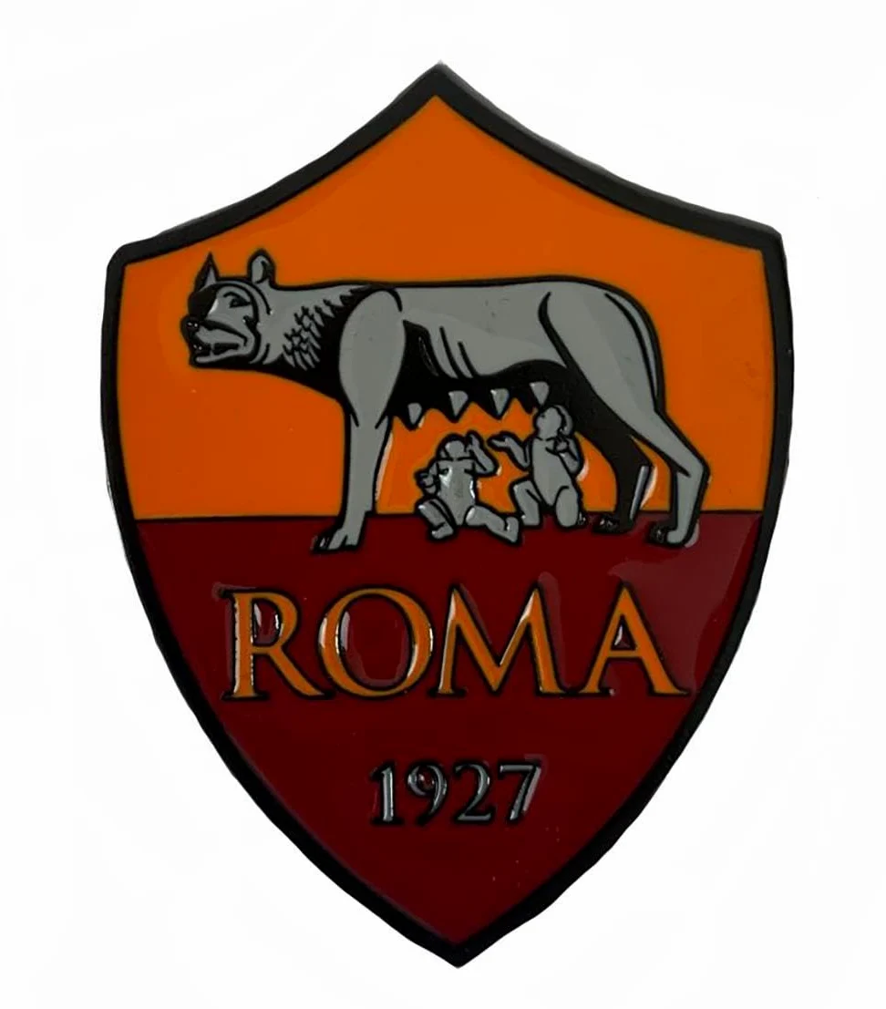 Generico Fermacarte Stemma Compatibile con AS Roma in Ceramica
