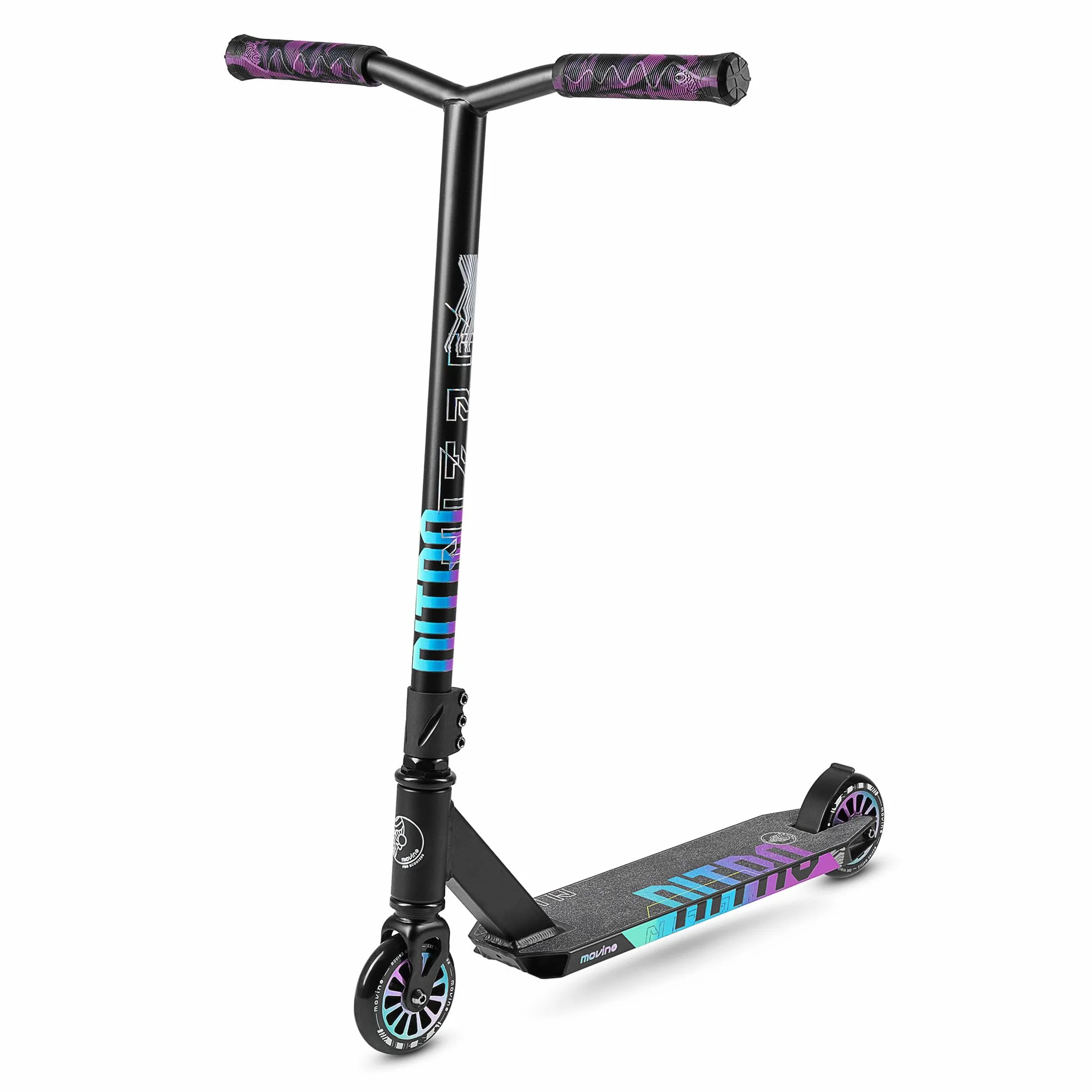 Movino Glide Monopattino Freestyle Leggero - Pedana Alluminio Cuscinetti ABEC 9 Ruote 100 mm Scooter Acrobatico
