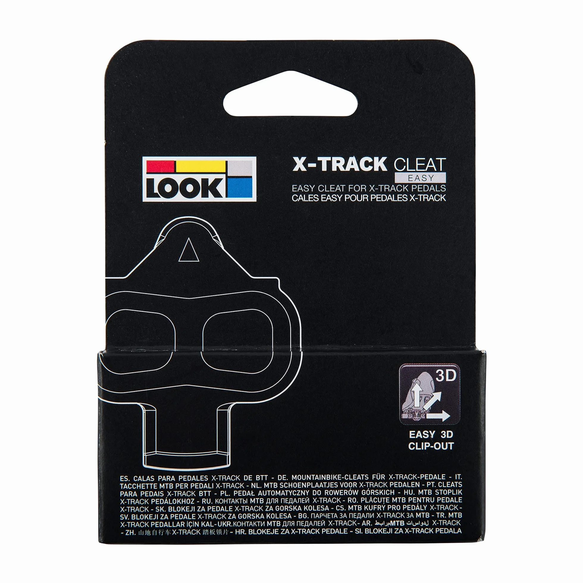 Tacchette LOOK Cycle X-TRACK EASY Sgancio Rapido Multidirezionale SPD MTB 6° Libertà Angolare