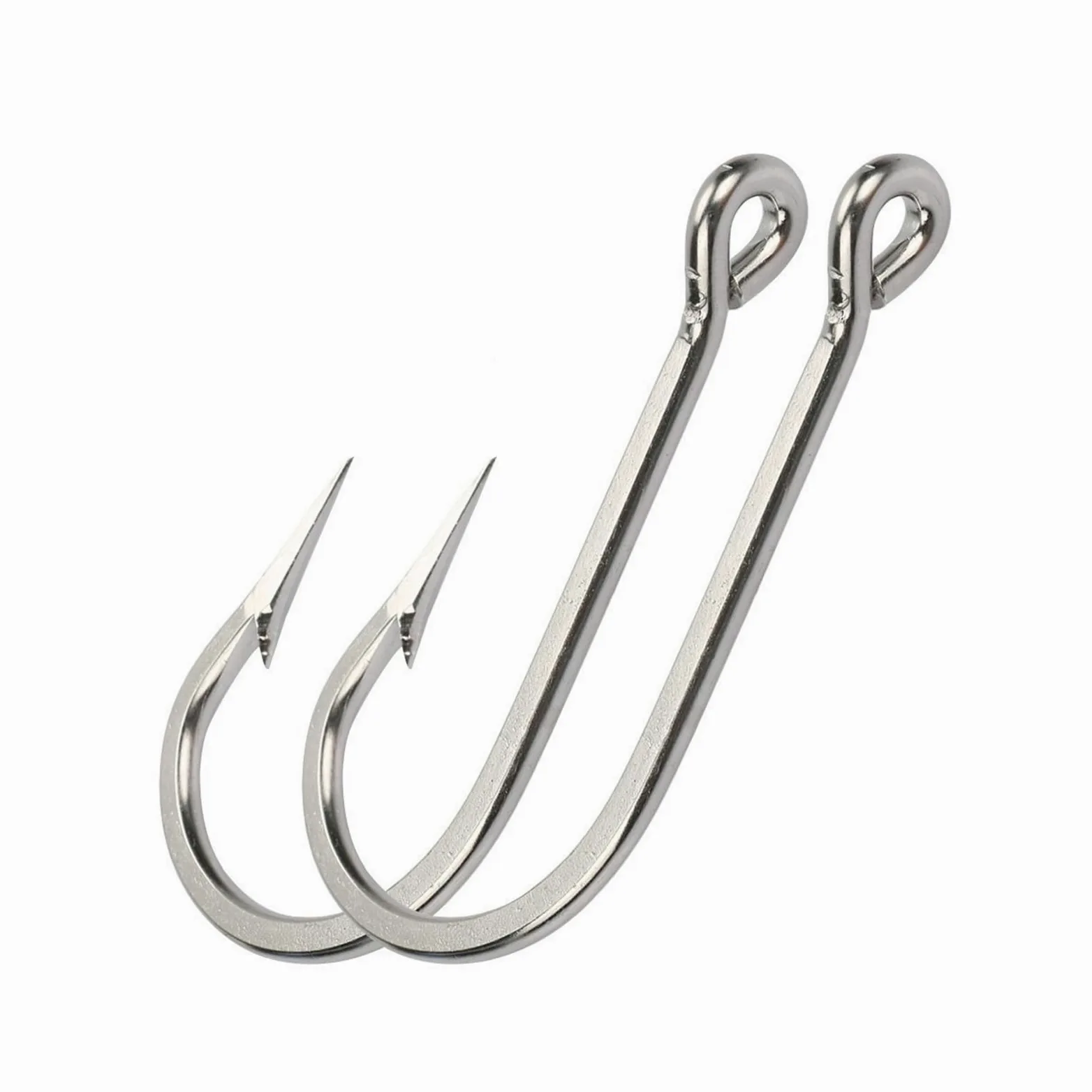 Ami da Pesca 10 Pezzi ami da Pesca in Acciaio Inossidabile ami da Pesca for Acqua salata Pesce Gatto ami da Pesca in Mare Taglia # 6 - # 12 Attrezzatura da Attrezzatura Amo da Pesca (Color : 12#)