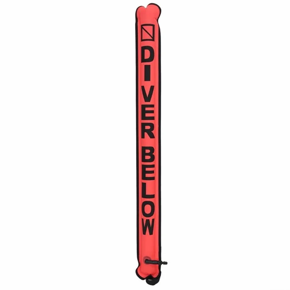 Scuba Diving SMB Marker Buoy Tubo di segnale gonfiabile con valvola di scarico rosso