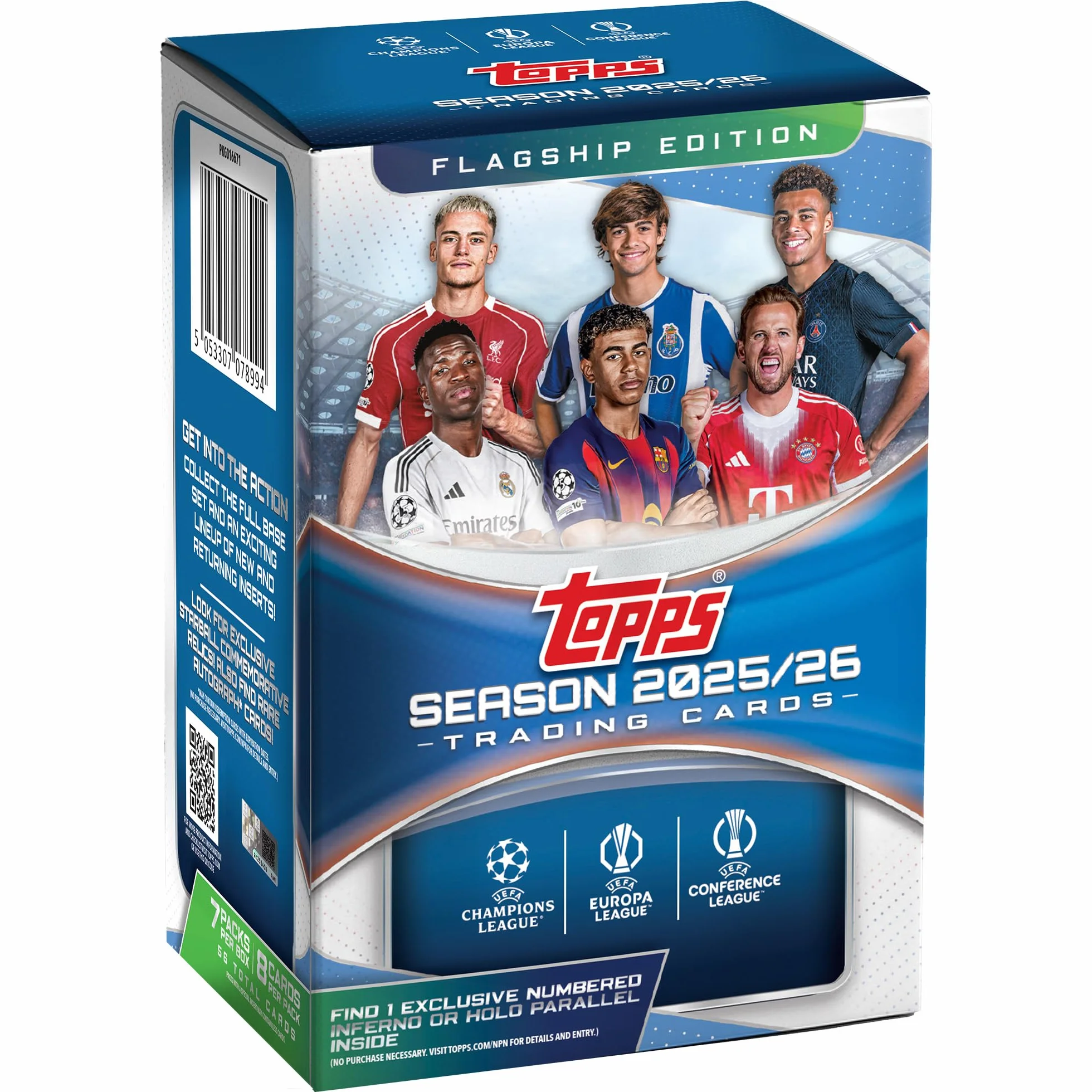 Topps UEFA Club Competitions Soccer 2025-26 Pallone da calcio