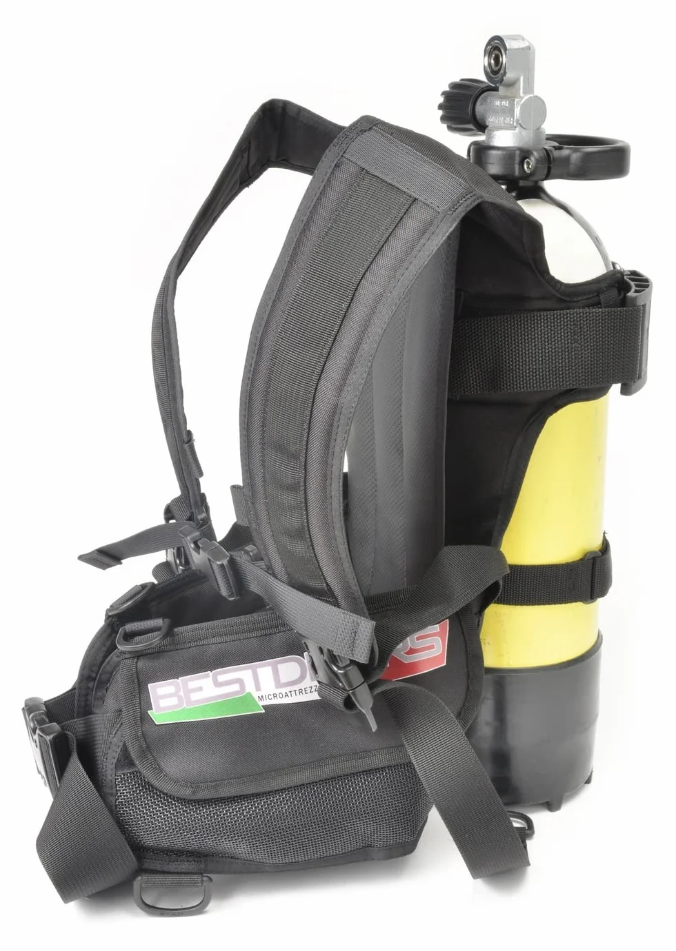 Best Divers Schienalino Bombola 5/7 Litri con Tasche