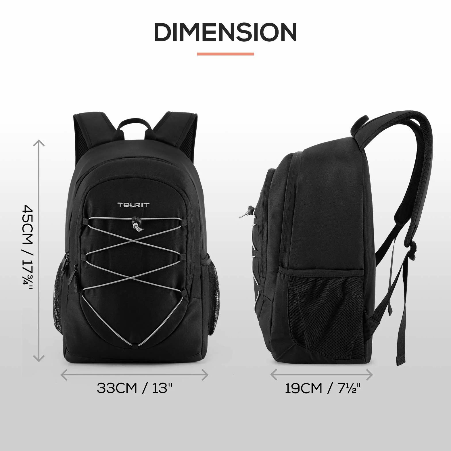 TOURIT Borsa Frigo Isoterma 25L 28 lattine Campeggio Picnic