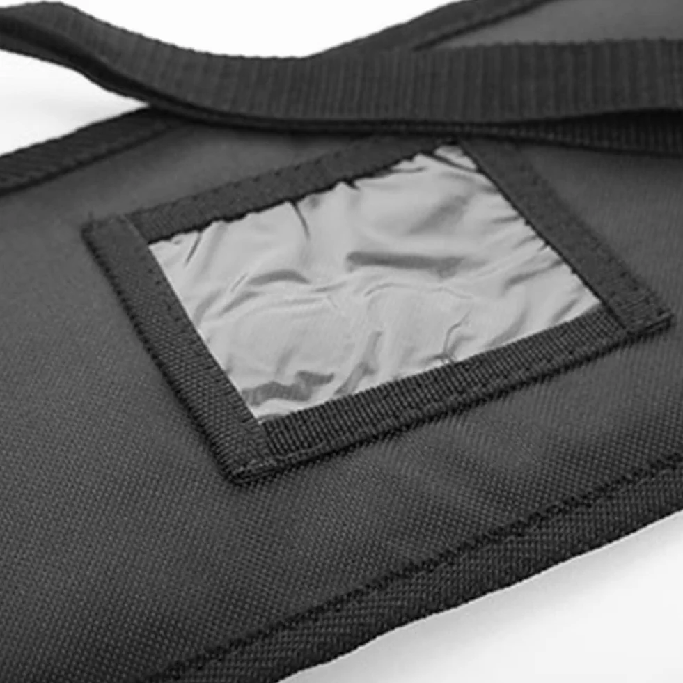 Kayak Paddle Bag 130x26 cm Nylon Nero Portatile Resistente all'usura