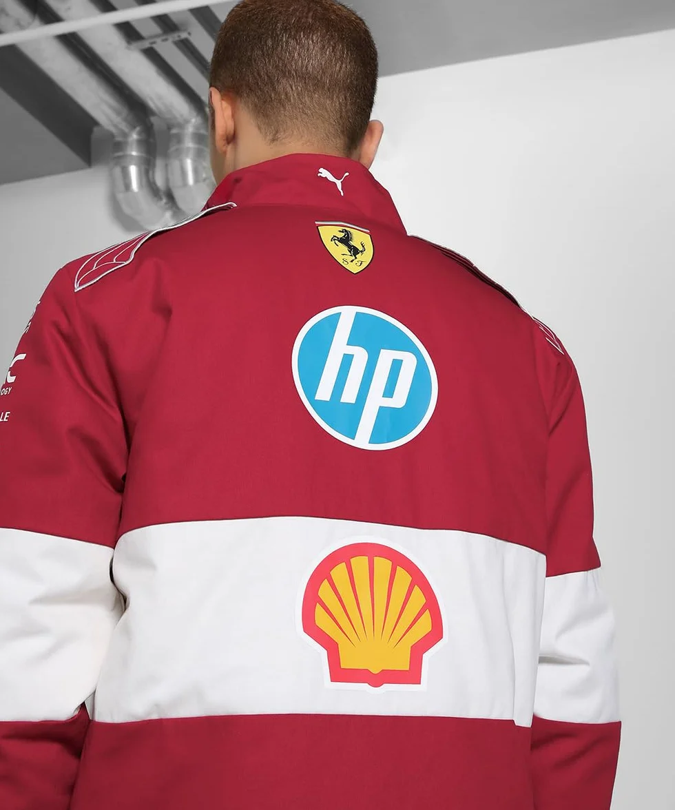 PUMA Scuderia Ferrari F1 Giacca Vintage Racing Team 2025 - Rosso