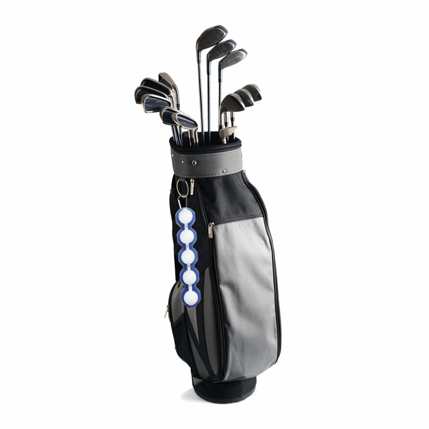 BESPORTBLE Porta 5 Blu Silicone Golf da a o Moschettone Palline e in Professionale Facile Trasportare Comodo da Appendere Protezione a Pantaloni Sacca per
