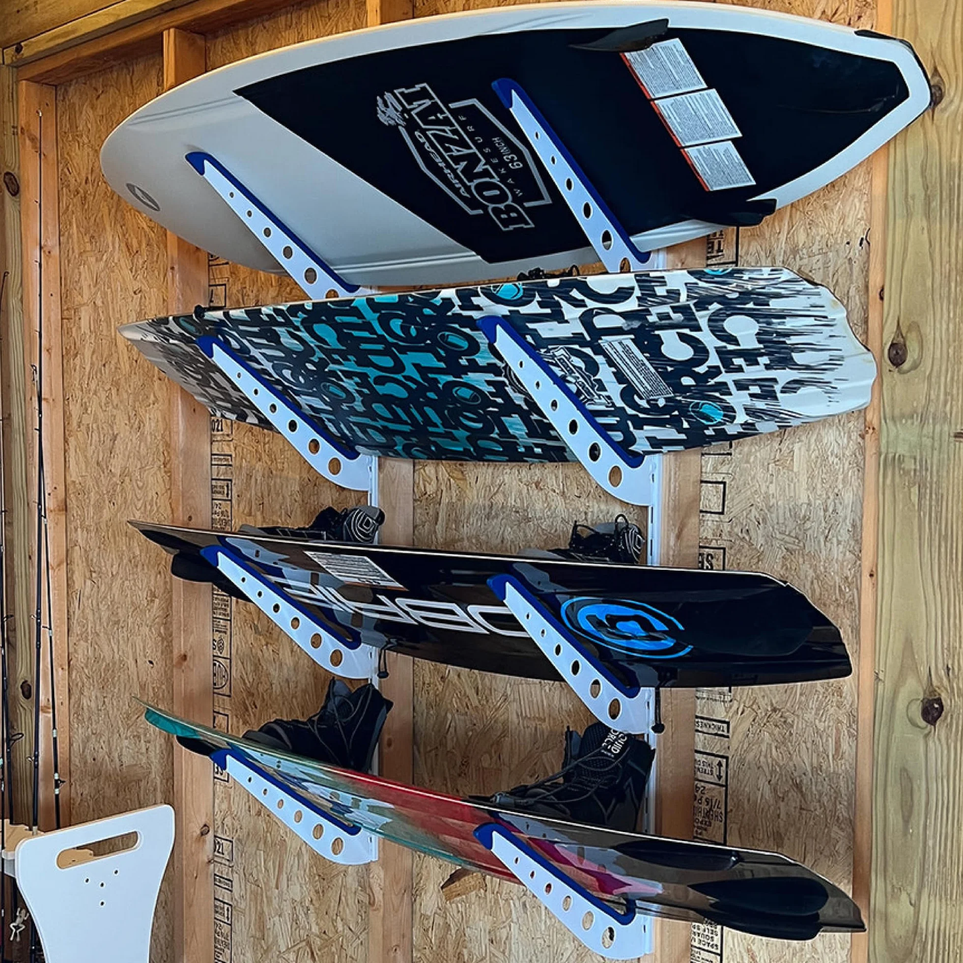 Supporto a parete per Wakeboard regolabile in metallo 4 posizioni StoreYourBoard