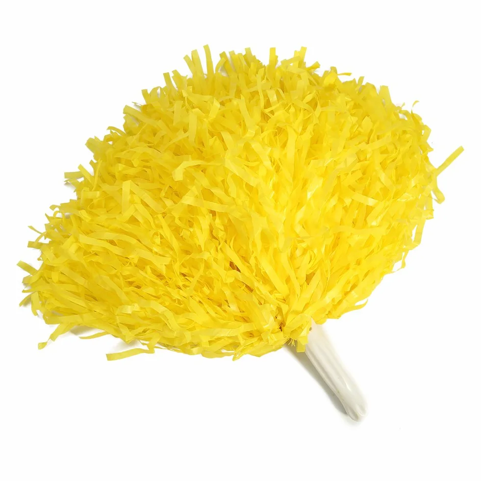 Pom Pom Cheerleader 2 Pezzi Pompon Colorati per Ragazze 8 Colori Giallo