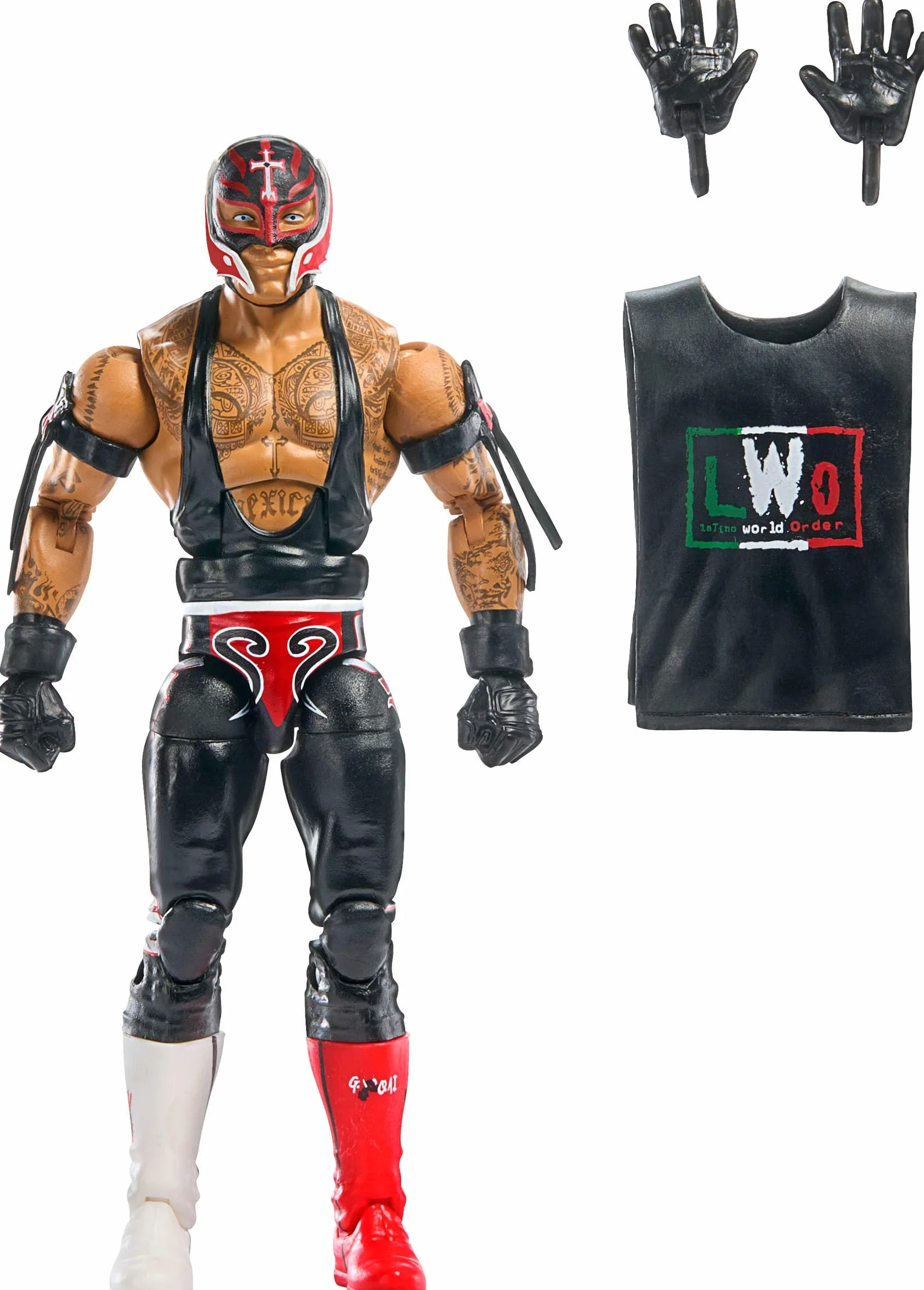 Mattel WWE Elite Collection Rey Mysterio Action Figure 15,2 cm 25 punti di articolazione