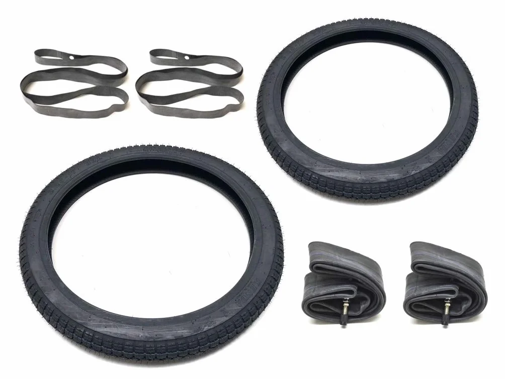Set di pneumatici 2 1/4 x 16 2.25-16 (20 x 2,25) per rimorchio Piaggio Ciao, Hercules, Simson