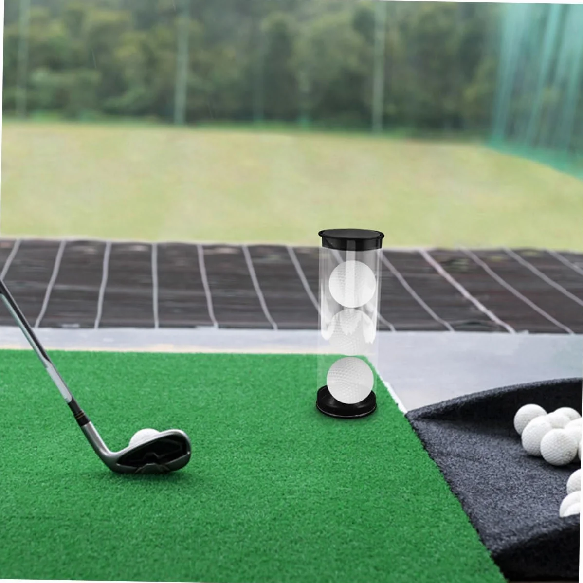 BESTonZON Contenitore Trasparente per Palline da Golf in PVC 2 Pz