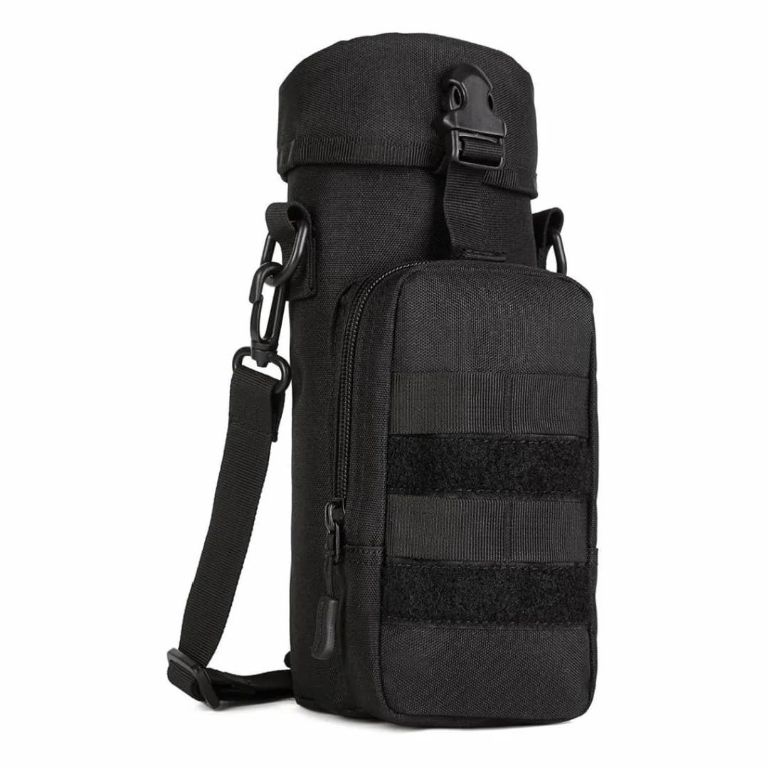 Huntvp Borsa per Borraccia Molle Militare Tattico Borsa Tracolla Porta Bottiglia Custodia Borraccia per Sport Outdoor Ciclismo Trekking Campeggio Escursionismo