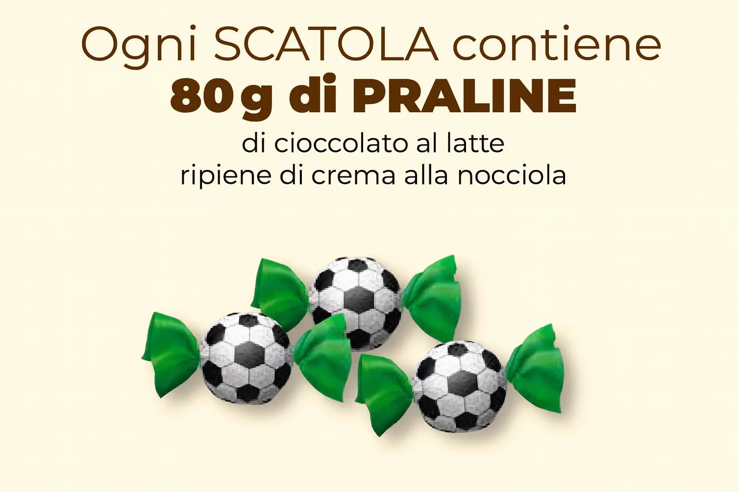 CAIYA Guanti del Tifoso Sampdoria con Logo Ricamato e Praline di Cioccolato Latte con Ripieno alla Nocciola 80g