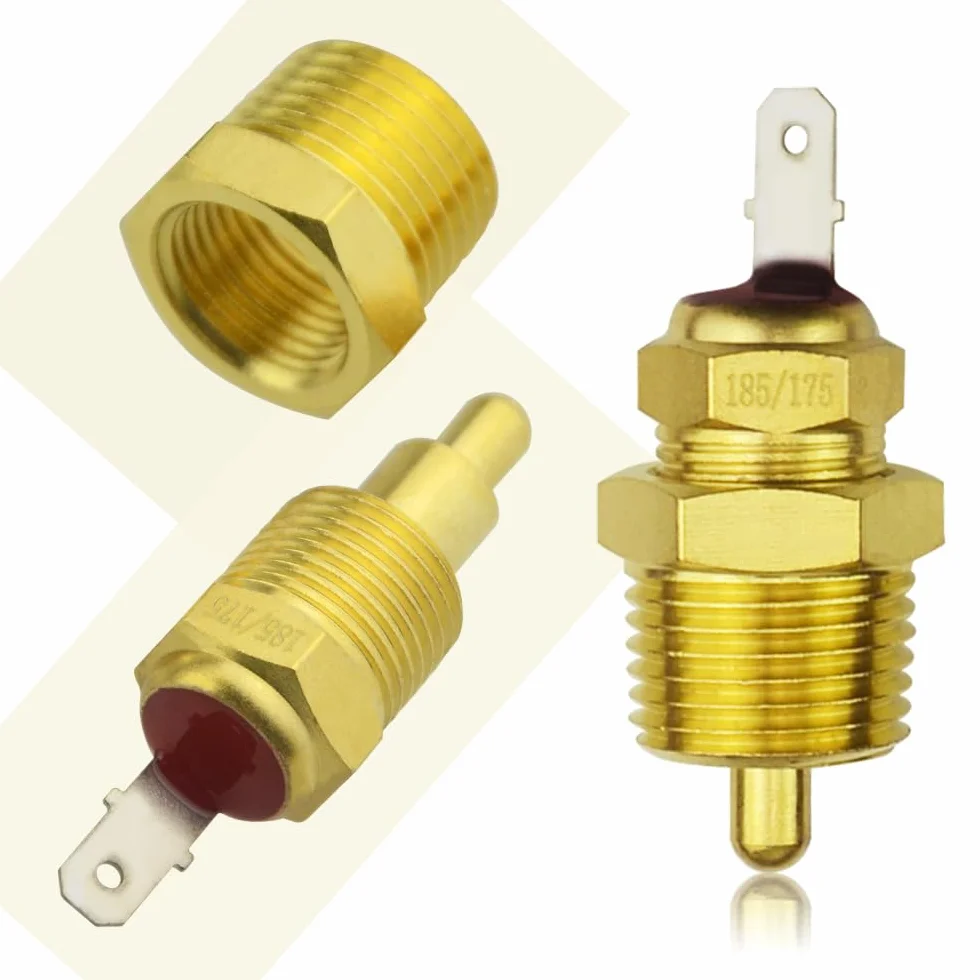 Kit cablaggio relè ventola elettrica 4 pin 40 AMP interruttore sensore temperatura 185 On 175 Off termostato ventola raffreddamento