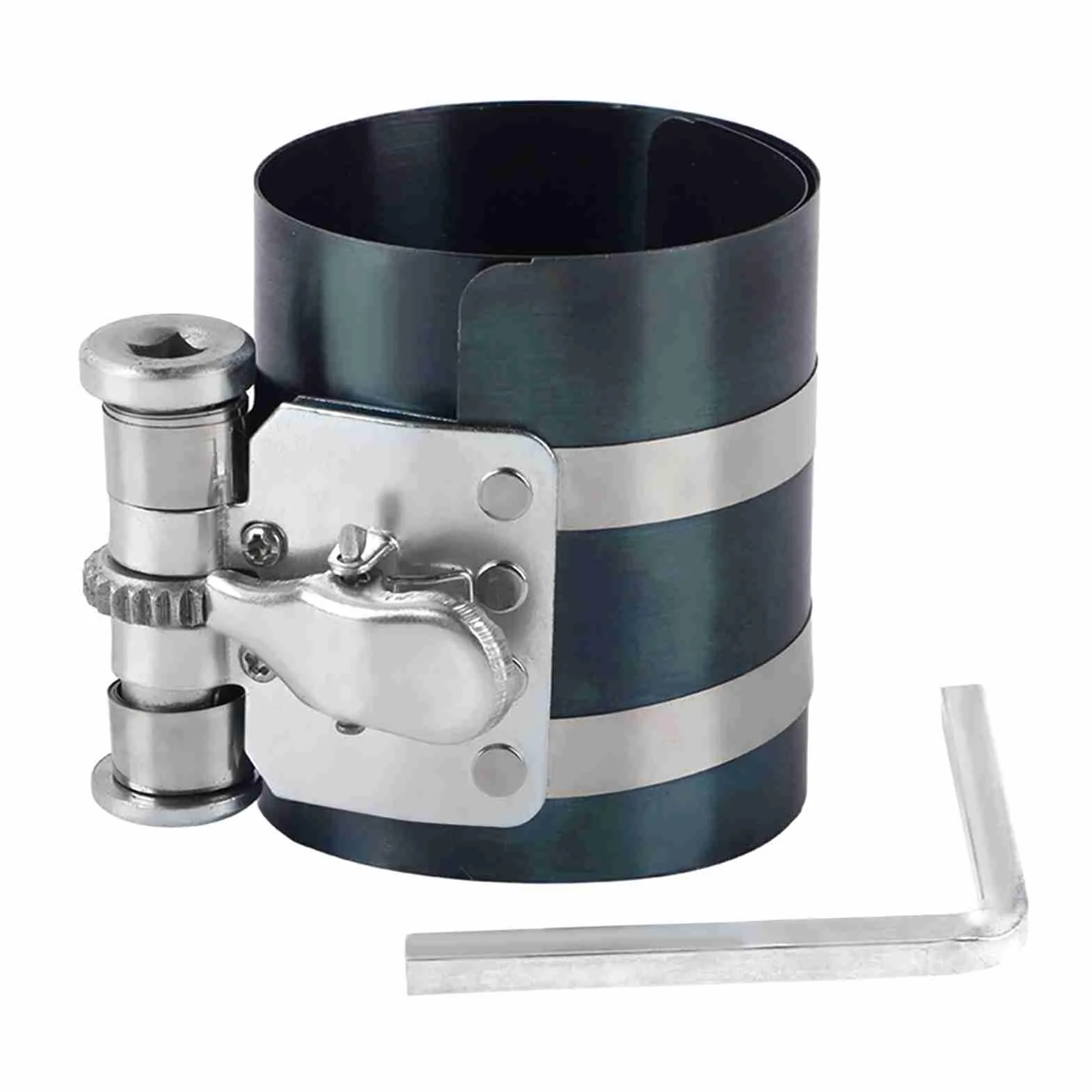 Attrezzo compressore fasce elastiche del motore Attrezzo per la rimozione dell'installatore delle fasce elastiche Attrezzo per l'installazione del pistone a cricchetto(3 Inches)