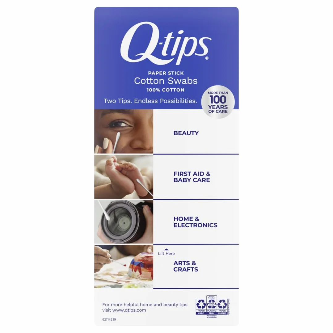 Q-tips Cotton Swabs 625 Count
