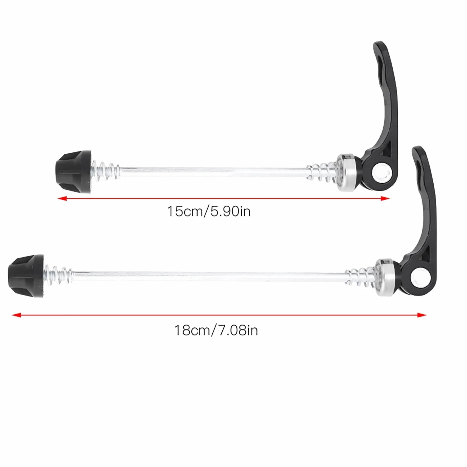 Alomejor Sgancio Rapido in Lega per Bici da Montagna e Strada - Set 2 Pezzi Ruote Assi