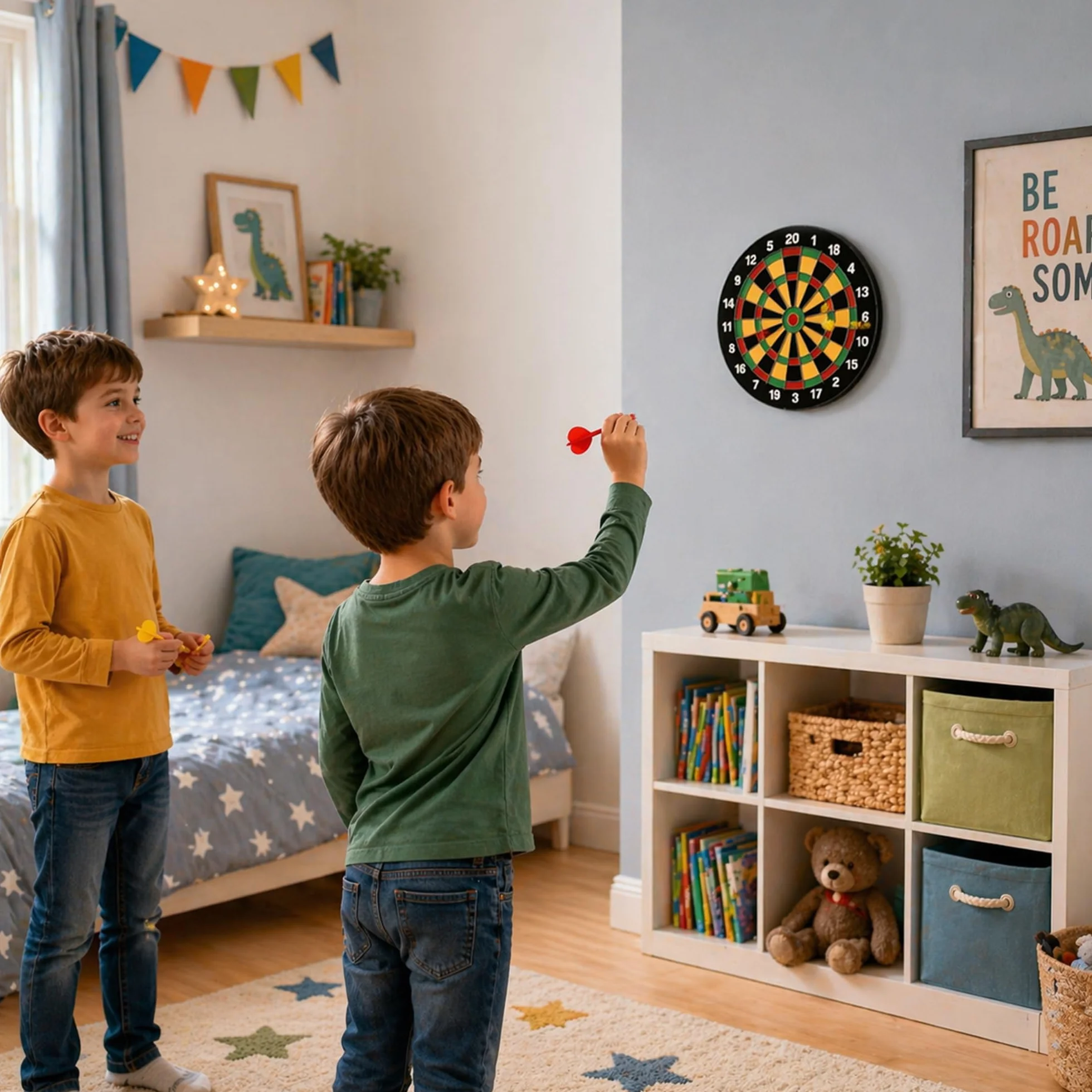 Thera-Band Karella Bersaglio Magnetico Family 40 cm Gioco Freccette Sicurezza Bambini Adulti 6 Frecce Magnetiche