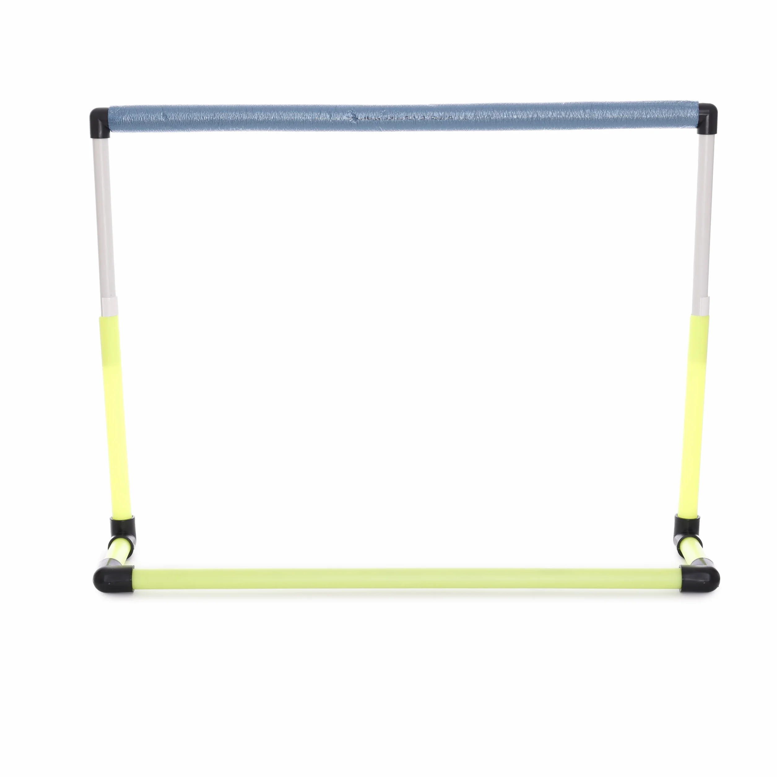 Ostacolo Telescopico Basculante Altezza Regolabile 40-70 cm Traversa Antinfortunistica Gomma Giallo Nero