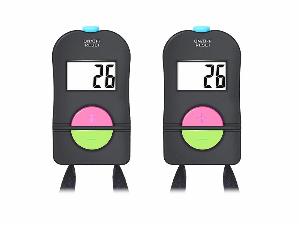 Contatore Digitale Manuale Elettronico Clicker 2 Pz per Golf Corsa Nuoto Competizioni