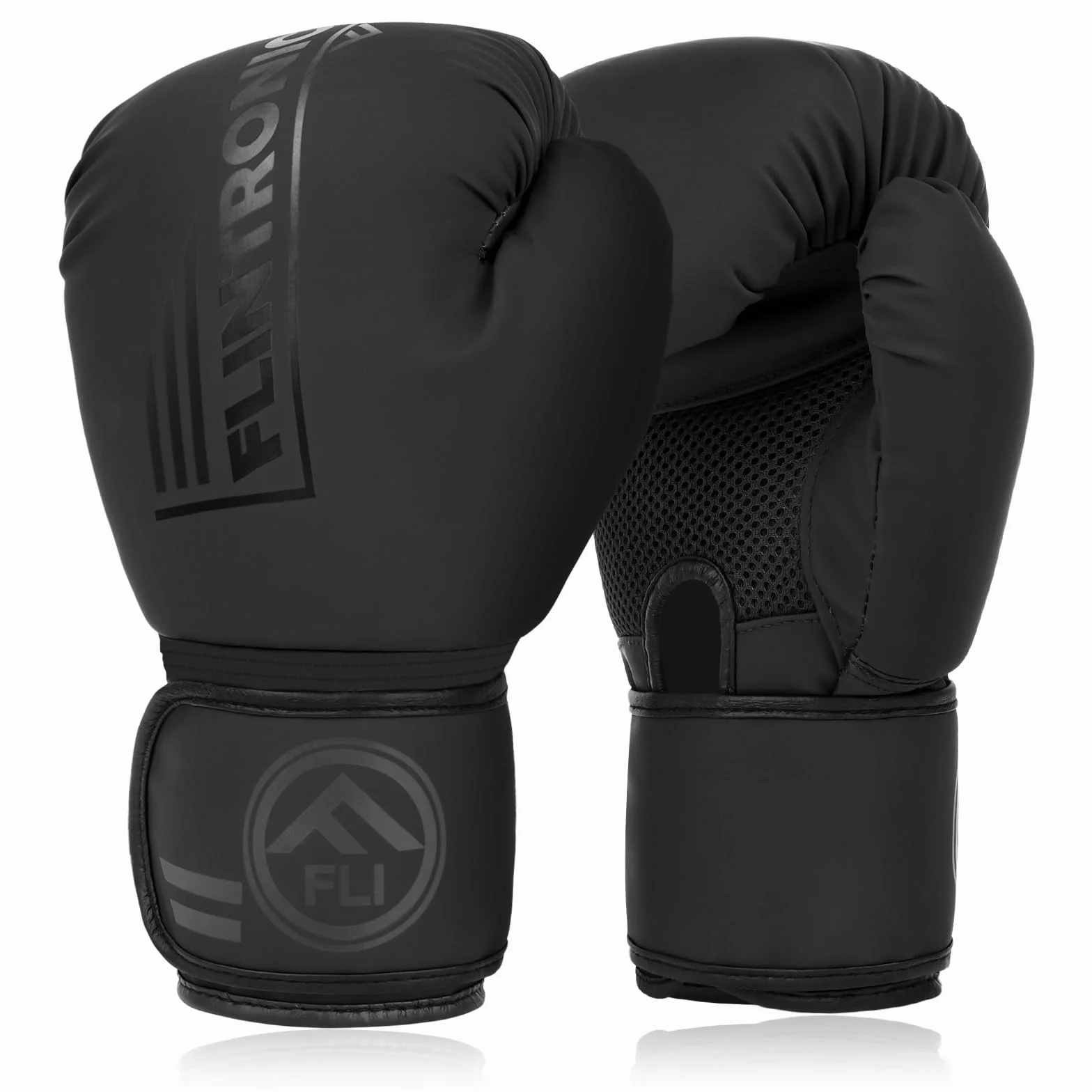 Flintronic Guantoni da Boxe in Pelle, Guantoni Boxe Unisex Adulto per Muay Thai, MMA e Allenamento