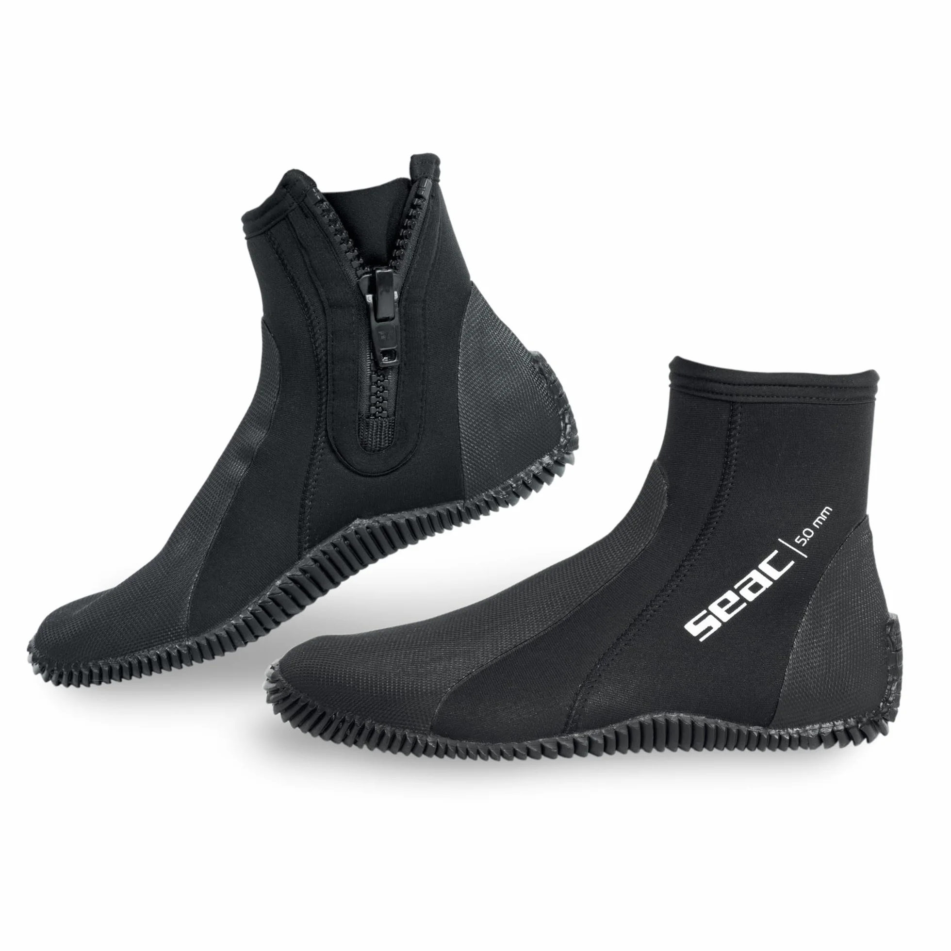 SEAC Calzari da Subacquea in Neoprene 5 mm Suola Semi Rigida Protezioni Tallone Collo del Piede